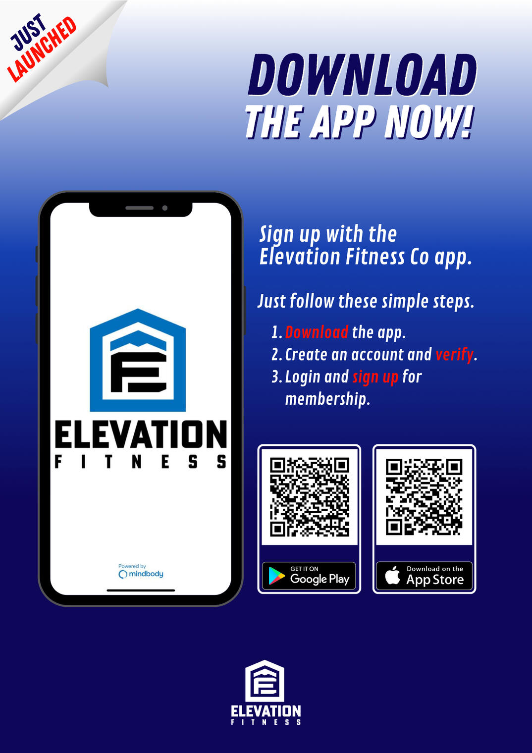 How to sign up to Elevation Fitness using mobile app